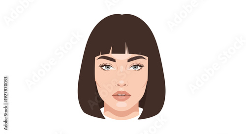 Woman with brown hair.