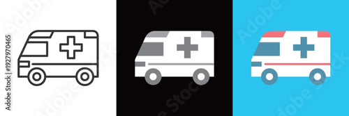 救急車の医療アイコン