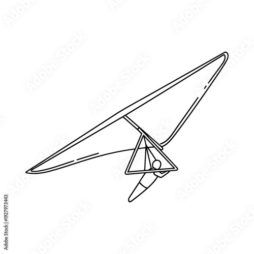 Futuristic glider soaring through open skies sleek aerodynamic design with sharp wings and streamlined body for speed and agility