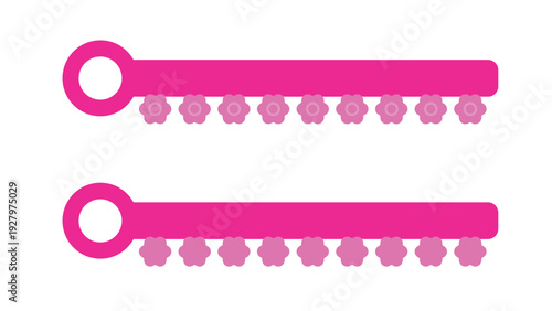 Pink Orthodontic Elastic Bands for Braces