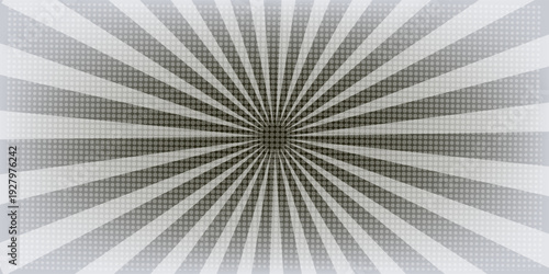 Ray sun light. Sunburst background. Radial circle line. Pattern starburst. Comic beam lines. Sun effect rays. Abstract firework. Concentration stripe. Cartoons lightning style. Vector illustration