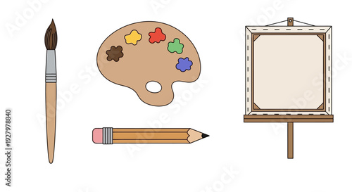 Art Supplies For Painting.