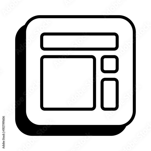 Dashboard Layout Line Icon