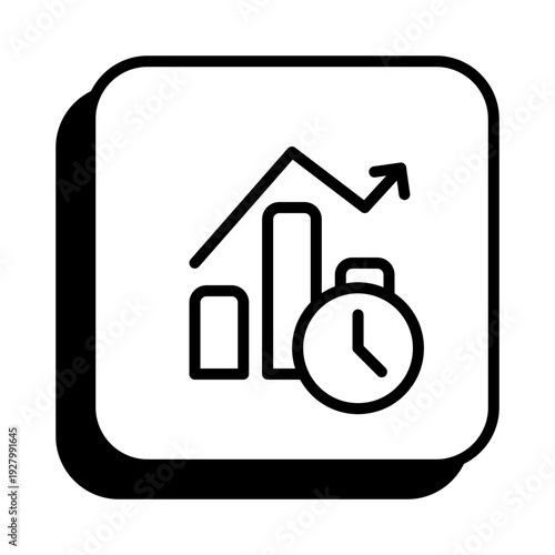 Realtime Monitoring Line Icon