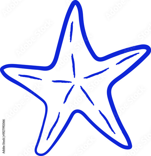 Starfish Outline Doodle