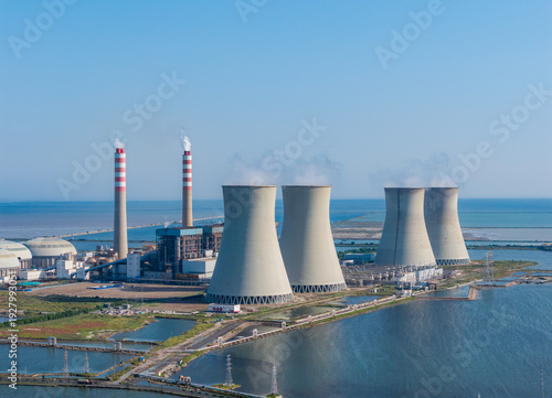 Aerial view of the Tianjin Coastal Power Plant