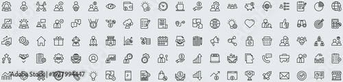 Finance and business icon mega collection. editable stroke. Vector illustration.