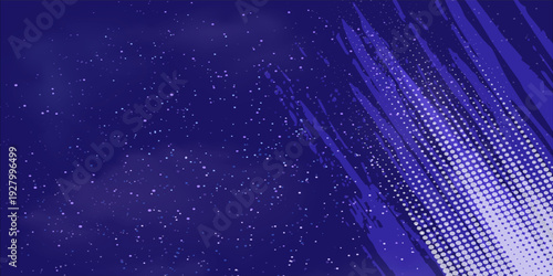 Abstract Blue Technology Background with Light Particles
