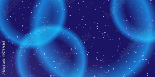 Modern abstract blue background with glowing light particles and dynamic gradient effect. Perfect for technology themes, digital presentations,