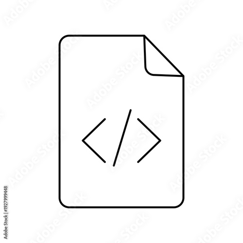 Code file document icon
