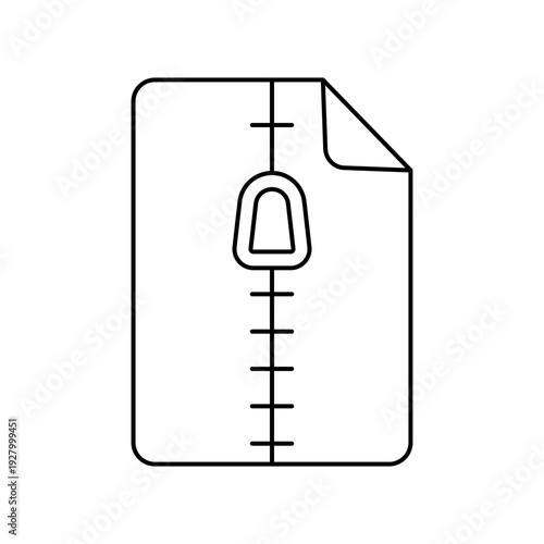 Zip archive file icon