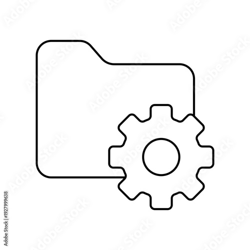 Folder with gear settings