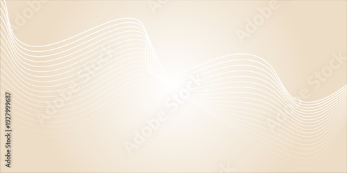 Elegant Abstract Beige Background with Wavy Lines for Subtle Texture and Soft Visual Appeal, Ideal for Minimalist Designs and Digital Art Projects Requiring a Calming Aesthetic