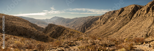 Rough Cross Canyon Trail Leading Down To The Rio Grande And Mexico In Big Bend