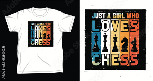 Love Chess Graphic vector art t-shirt design print