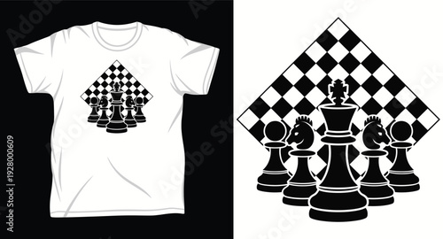 Chess Graphic vector art t-shirt design print