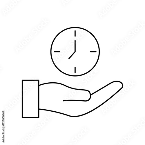 Hand holding clock