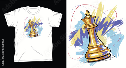 Chess Graphic vector art t-shirt design print