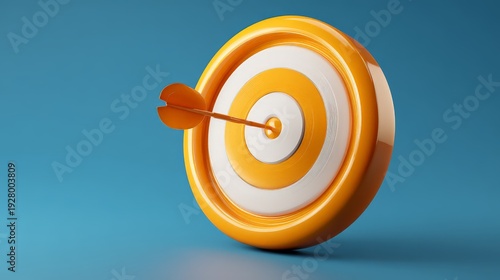 Wallpaper Mural 3D-rendered bullseye that represents precision and success. Torontodigital.ca