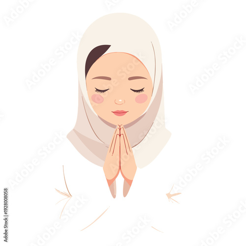 Cute Eid Ramadan Illustration