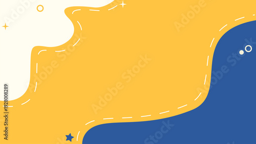 Colorful childish background. Hand drawn memphis pattern doodle shapes and lines. Design elements for cover, brochure, magazine, poster, flyer. Trendy abstract colorful background. Vector illustration