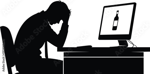 Frustrated Gamer Silhouette – CPU GPU Bottleneck Performance Issue