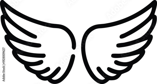 Monochrome Emblem Set of Compassion, Unity, and Partnership Icons