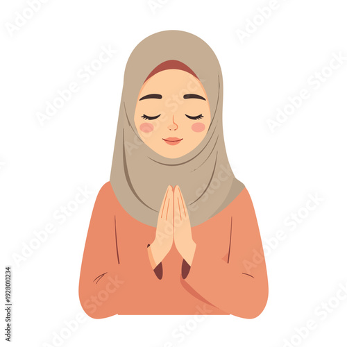 Cute Eid Ramadan Illustration