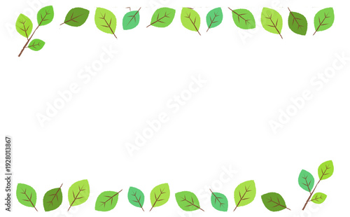 葉っぱと小枝のフレーム