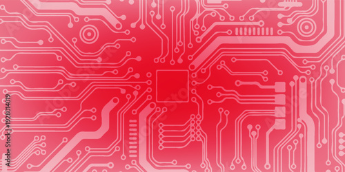 Futuristic technology motherboard illustration for high-tech digital concepts, AI, and electronics design. vector illustration