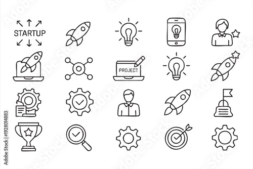 Vision goal and optimization symbols for startup platforms