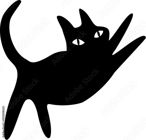 silhouette of a black cat 4