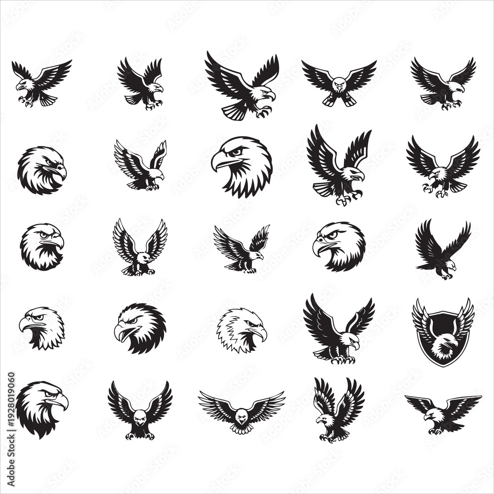Fototapeta premium Eagle SVG Bundle 