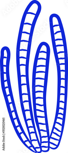 Seaweed Waving Linework