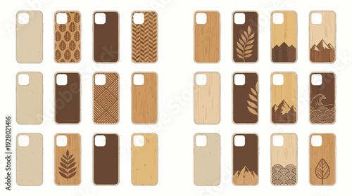 Collection of Phone Cases with Various Designs.