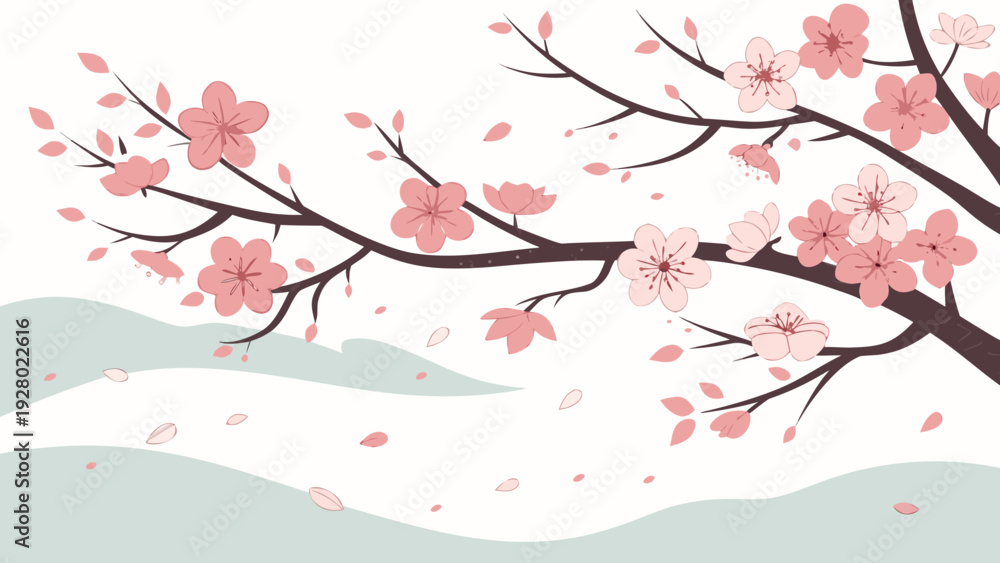 Fototapeta premium cherry blossom branch