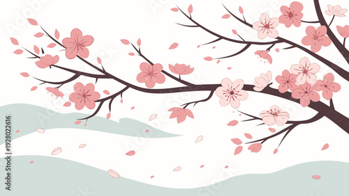 cherry blossom branch