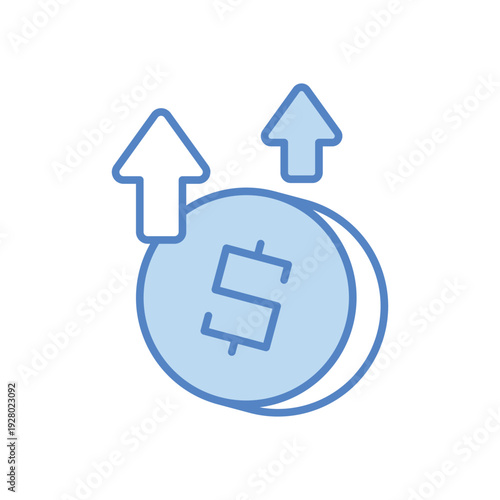 Profit vector icon