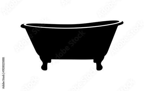 bath tub on white background