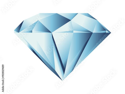 Elegant gemstone, gradient diamond.