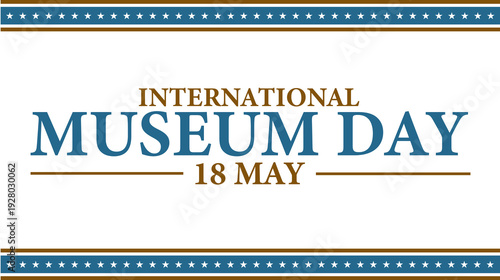 Elegant white background layout for International Museum Day supporting museums and cultural awareness