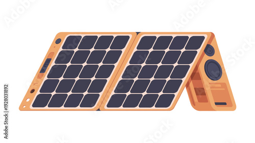 Portable Solar Panel Charger with USB Ports.