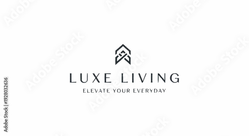 Luxe Living Logo Design Element.