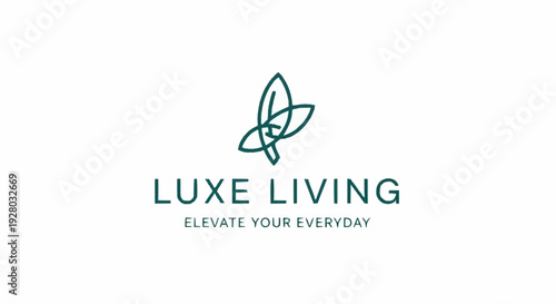 Luxe Living Logo Design Element.