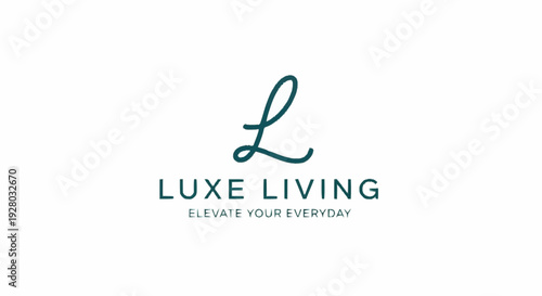 Luxe Living Logo Design Element.