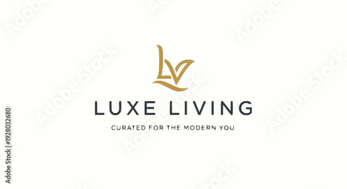 Luxe Living Logo Design Element.
