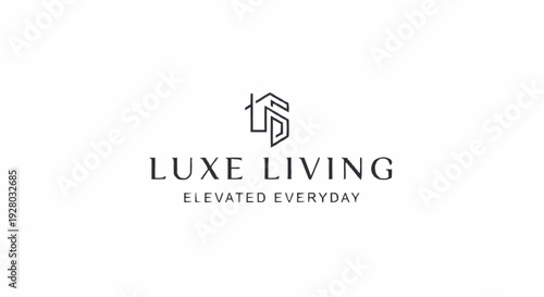 Luxe Living Logo Design Element.