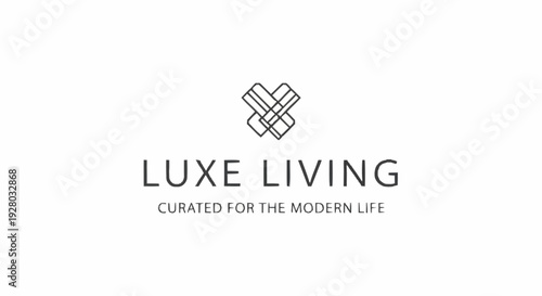 Luxury Living Logo Design Concept.