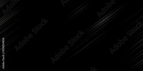Black Abstract Background with Diagonal Light Streaks – Dark Modern Technology Backdrop