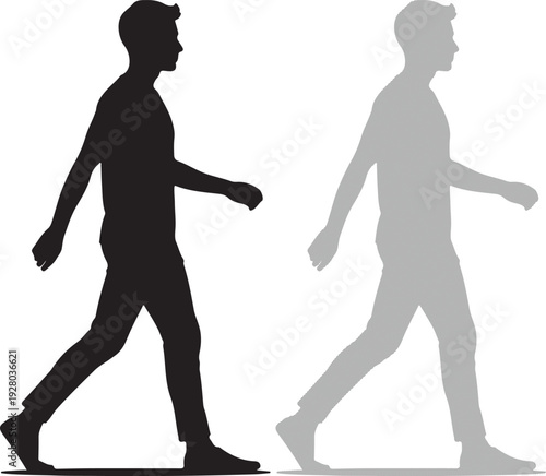 Vector graphic illustration of handshake and documents symbolizing business agreement and partnership between two parties represented by two hands and papers with text.